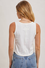 Load image into Gallery viewer, Button Down Square Neck Tank Top
