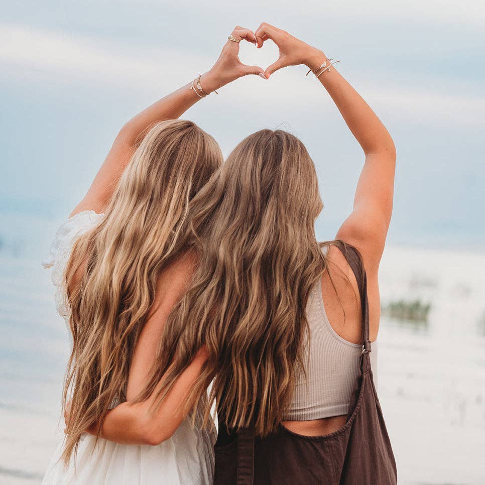 "Forever Friends" Nutral Sun Friendship Hair Tie Bracelets 