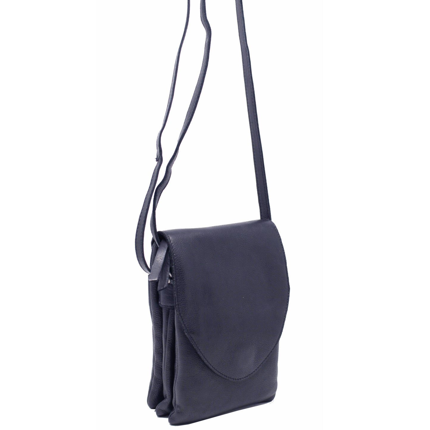 Pippa Handcrafted Leather Crossbody Bags: Denim