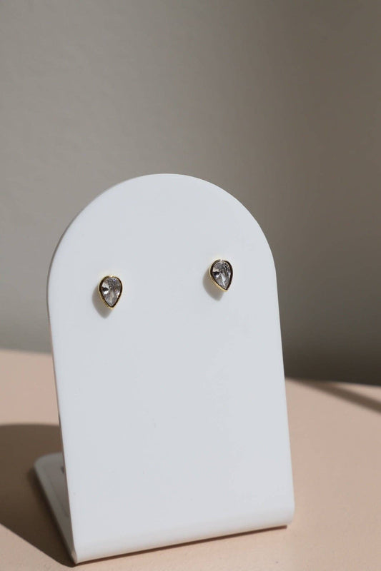 Goldie Pear Stud Earrings