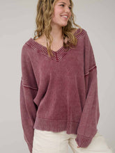 Load image into Gallery viewer, Oversized Burgundy Sweater
