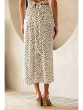 Load image into Gallery viewer, Black Dot Midi Skirt 
