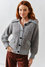 Load image into Gallery viewer, Boucle Button Down Sweater
