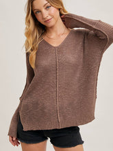 Load image into Gallery viewer, Mushroom Sheer Loose-Fit Pullover
