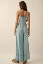 Load image into Gallery viewer, Chambray Wide-Leg Overalls
