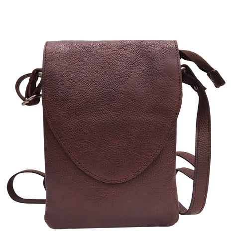 Brown Pippa Crossbody Bag Latico Leather