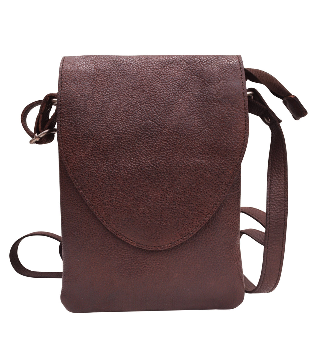 Brown Pippa Crossbody Bag Latico Leather