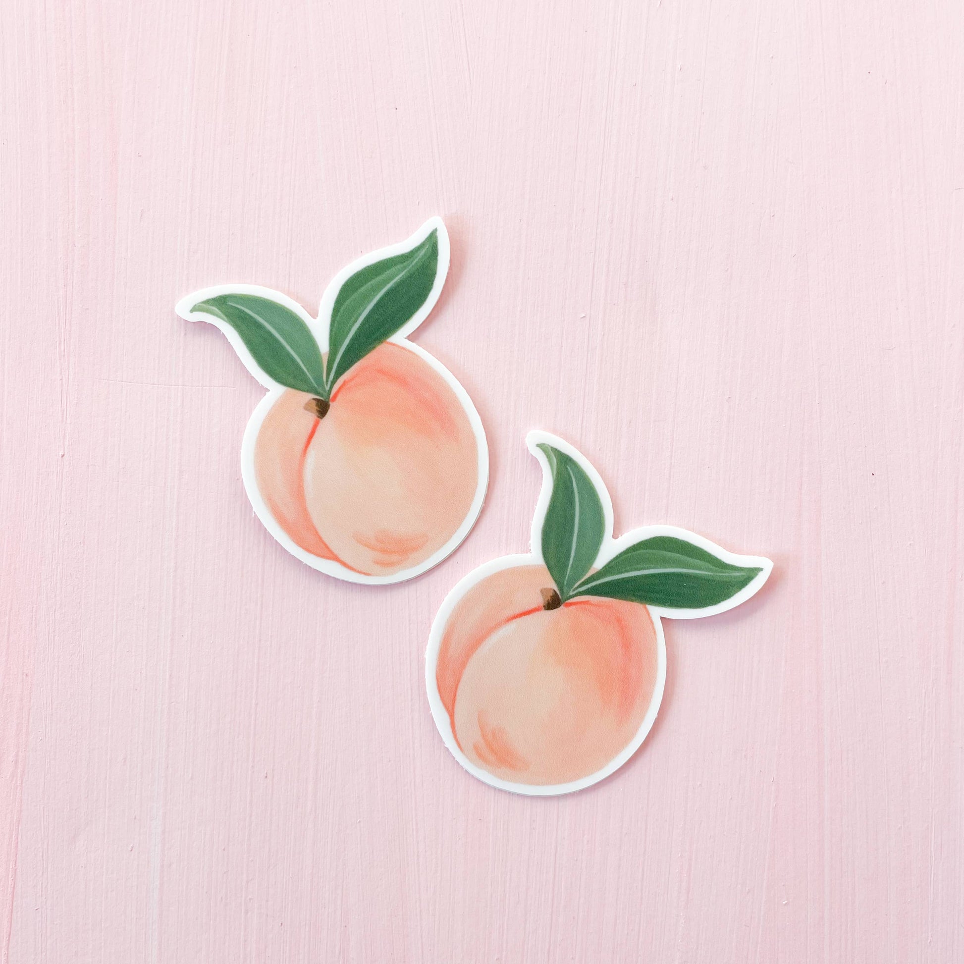 Peach Vinyl Sticker 