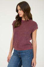 Load image into Gallery viewer, Burgundy Washed Short Sleeve Sweater Top
