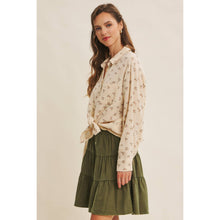 Load image into Gallery viewer, Olive Ruffle Mini Skirt
