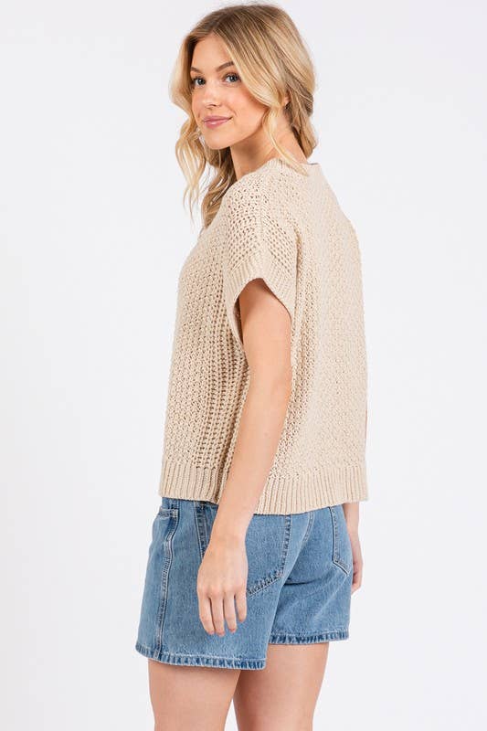 Boxy Oversized Sweater Vest