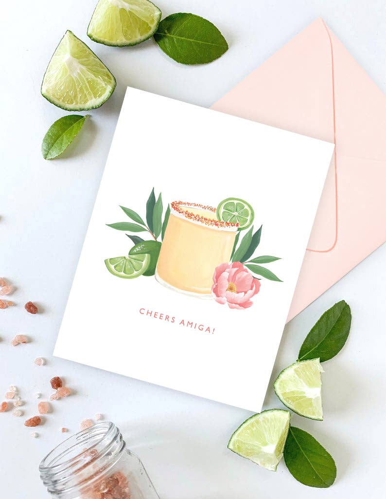 Cheers Amiga Margarita - Birthday Spanish Card 