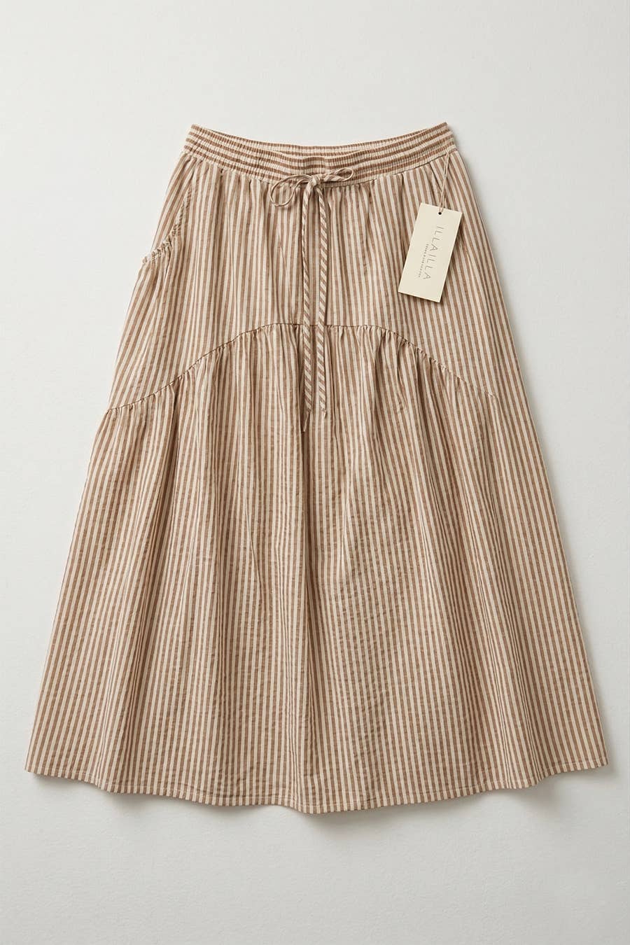 Striped Midi Skirt
