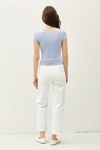 Load image into Gallery viewer, Dusty Blue Square Neck Top
