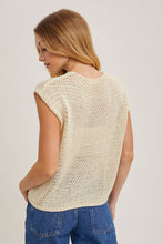 Load image into Gallery viewer, Sheer Open Knit Sweater Top
