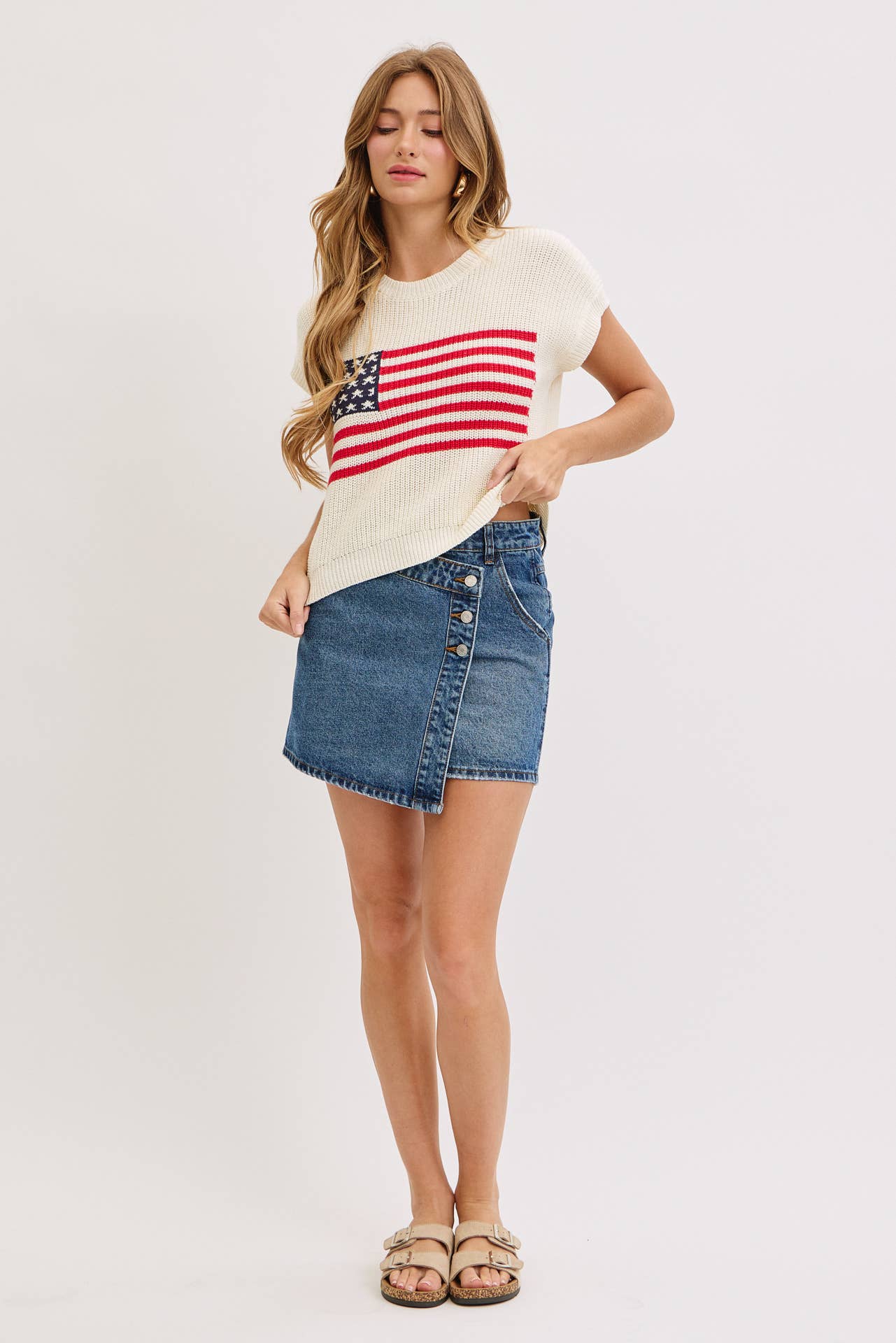 Stars & Stripes American Flag Sweater