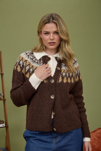 Fair Isle Pattern Sweater Blu Pepper