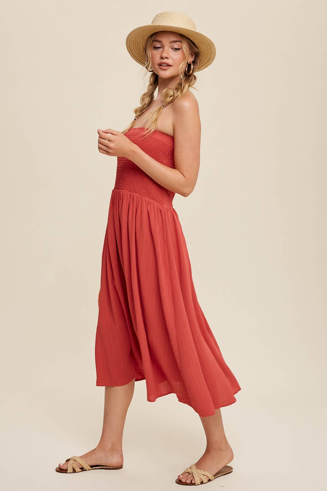 Convertible Shirred Maxi Skirt & Dress