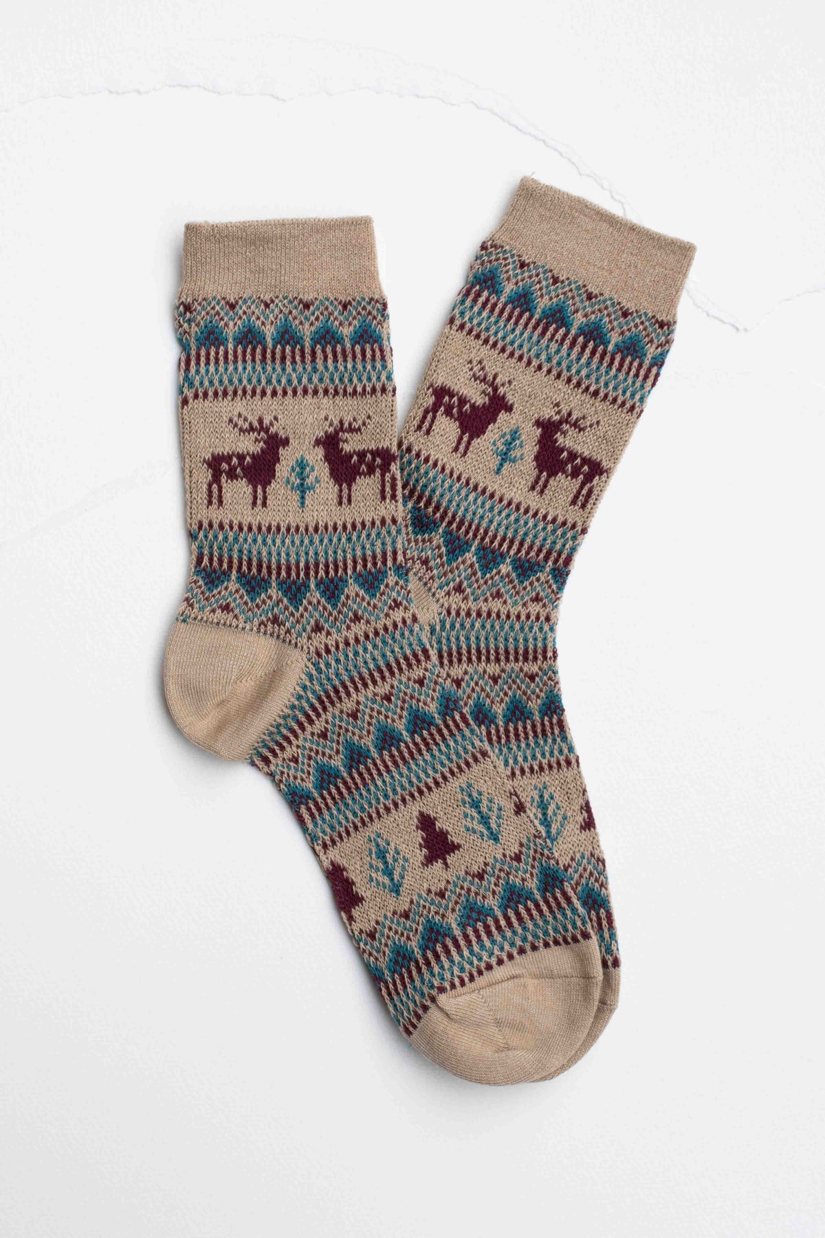 Holiday Deer Casual Socks