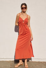Load image into Gallery viewer, Sunset Orange Midi Dress
