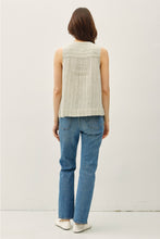 Load image into Gallery viewer, Sage Striped Gauze Tank
