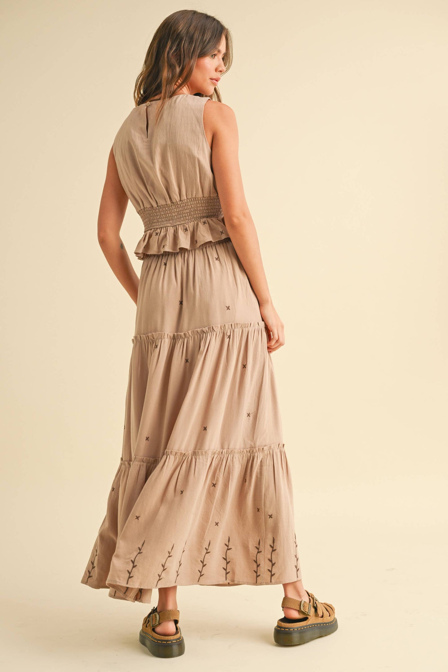 Embroidered Maxi Skirt 