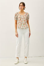 Load image into Gallery viewer, Floral Puff Sleeve Top
