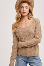 Load image into Gallery viewer, Lace Back Knit Pullover

