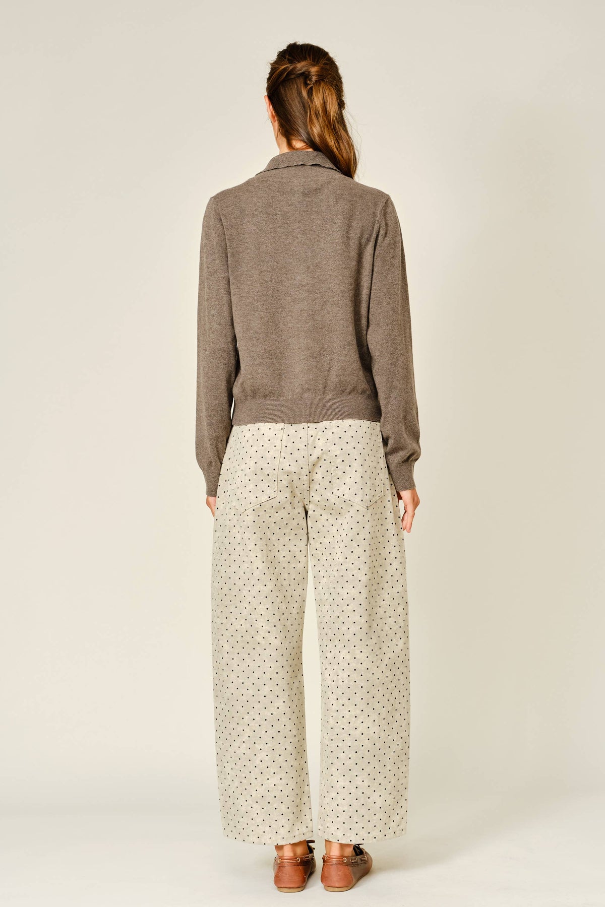 Cashmere Mix Collared Cardigan