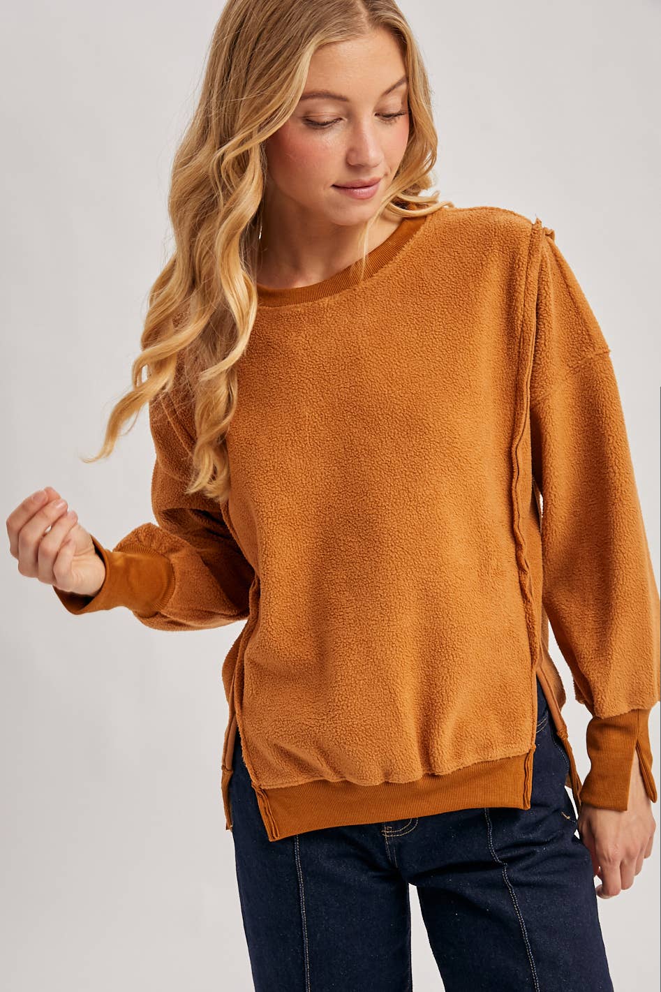 Pullover Teddy Crewneck