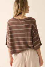 Load image into Gallery viewer, Striped 3/4 Sleeve Sweater
