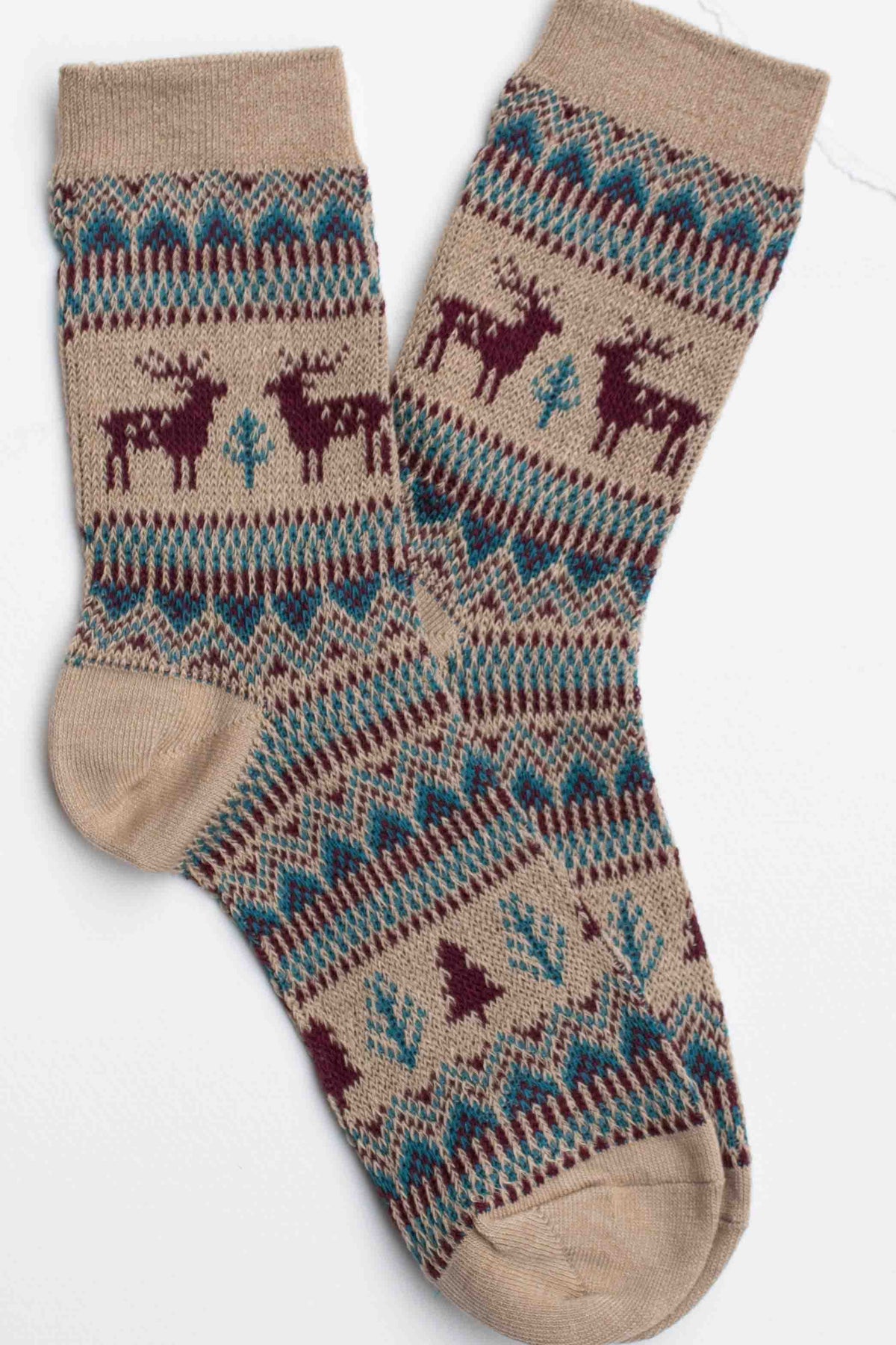 Holiday Deer Casual Socks