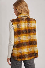 Load image into Gallery viewer, Mustard Flannel Vest BluIvy
