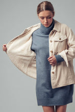 Load image into Gallery viewer, Oversized Sherpa Lined Corduroy Shacket
