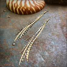 Load image into Gallery viewer, Boho Western Feather Earrings Gold
