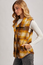 Load image into Gallery viewer, Mustard Flannel Vest BluIvy
