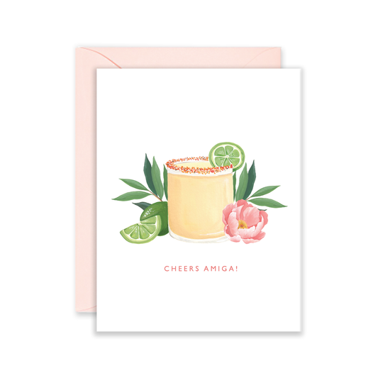 Cheers Amiga Margarita - Birthday Spanish Card 