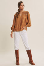 Load image into Gallery viewer, Elegant Ruffled Smocked Blouse
