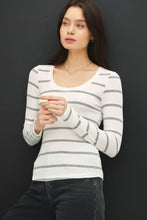 Load image into Gallery viewer, Classic Ribbed Long Sleeve Top
