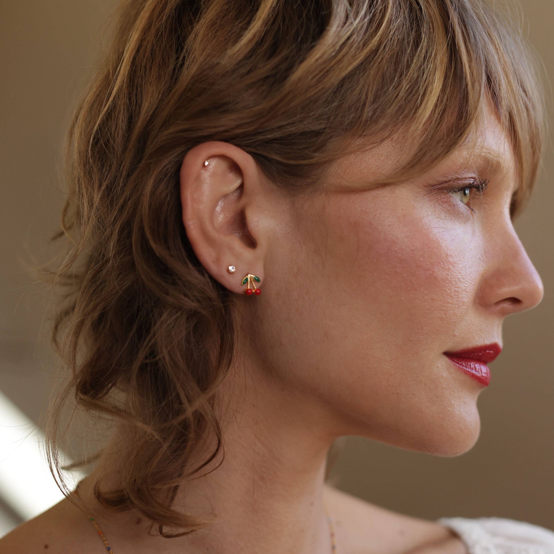 Cherry Stud Earrings 