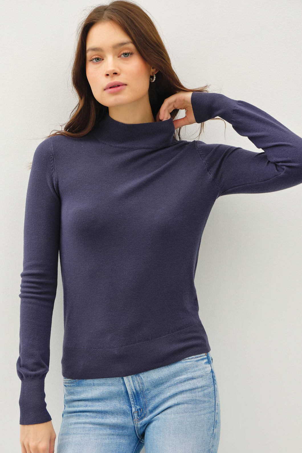 Basic Mock Neck Sweater