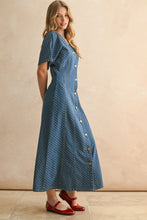Load image into Gallery viewer, Denim Polka Dot Dress
