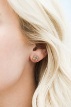 Load image into Gallery viewer, Druzy Prong - Rose Gold - Gold Earrings
