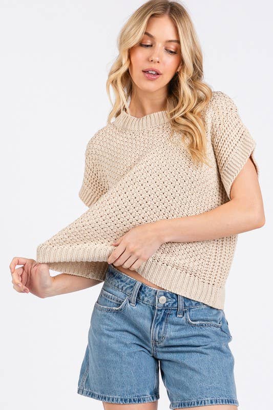Boxy Oversized Sweater Vest