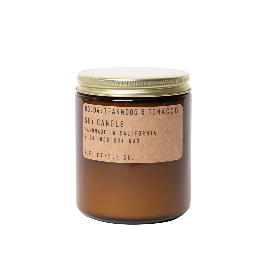Teakwood & Tobacco Soy Candle - Standard 7.2 oz