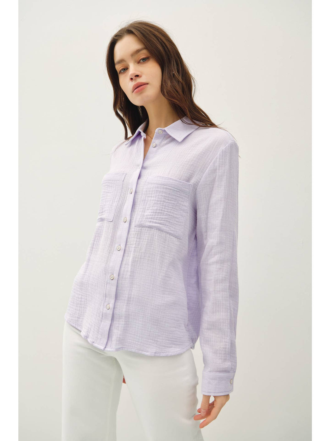 Cotton Gauze Long Sleeve