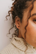 Load image into Gallery viewer, Mini Energy Gem - Black Tourmaline - Gold Earrings
