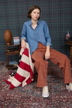 Load image into Gallery viewer, Chambray Long Sleeve Button Up
