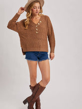 Load image into Gallery viewer, Thermal Henley Sweater
