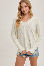Load image into Gallery viewer, Ivory Sheer Loose-Fit Pullover 
